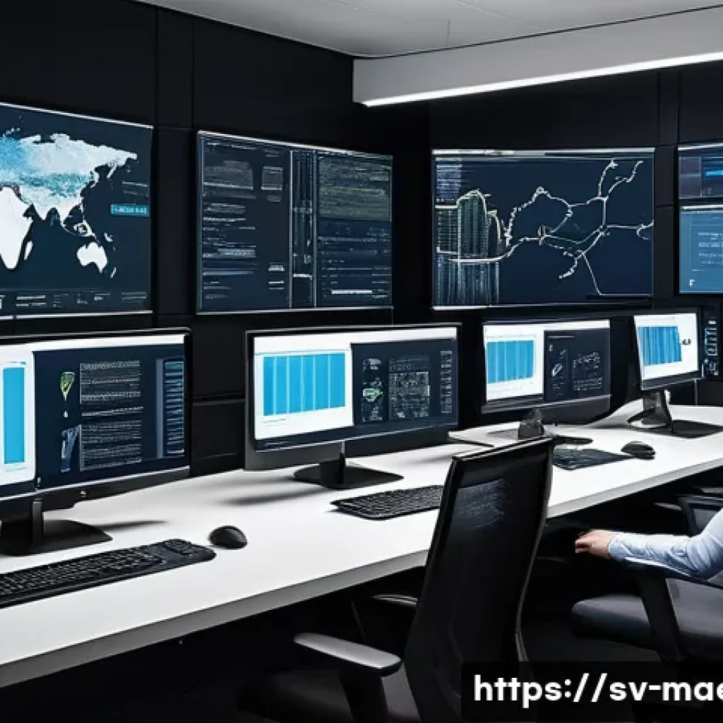 항공우주 소프트웨어 개발 - A high-tech aerospace software development environment showcasing engineers collaborating intensely ...