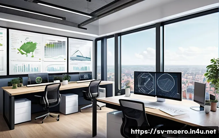 CAD CAE 소프트웨어 - A modern digital design workspace showing a detailed 3D architectural model of a sustainable buildin...